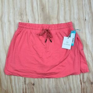 We Wander NEW Skort Womens Medium Pink Lined WeFlex Stretch Athletic Drawstring